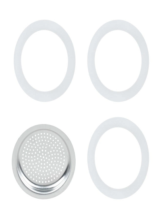 CNGGV Silicone Sealing Ring + Aluminum Replacement Filter - 6 cup