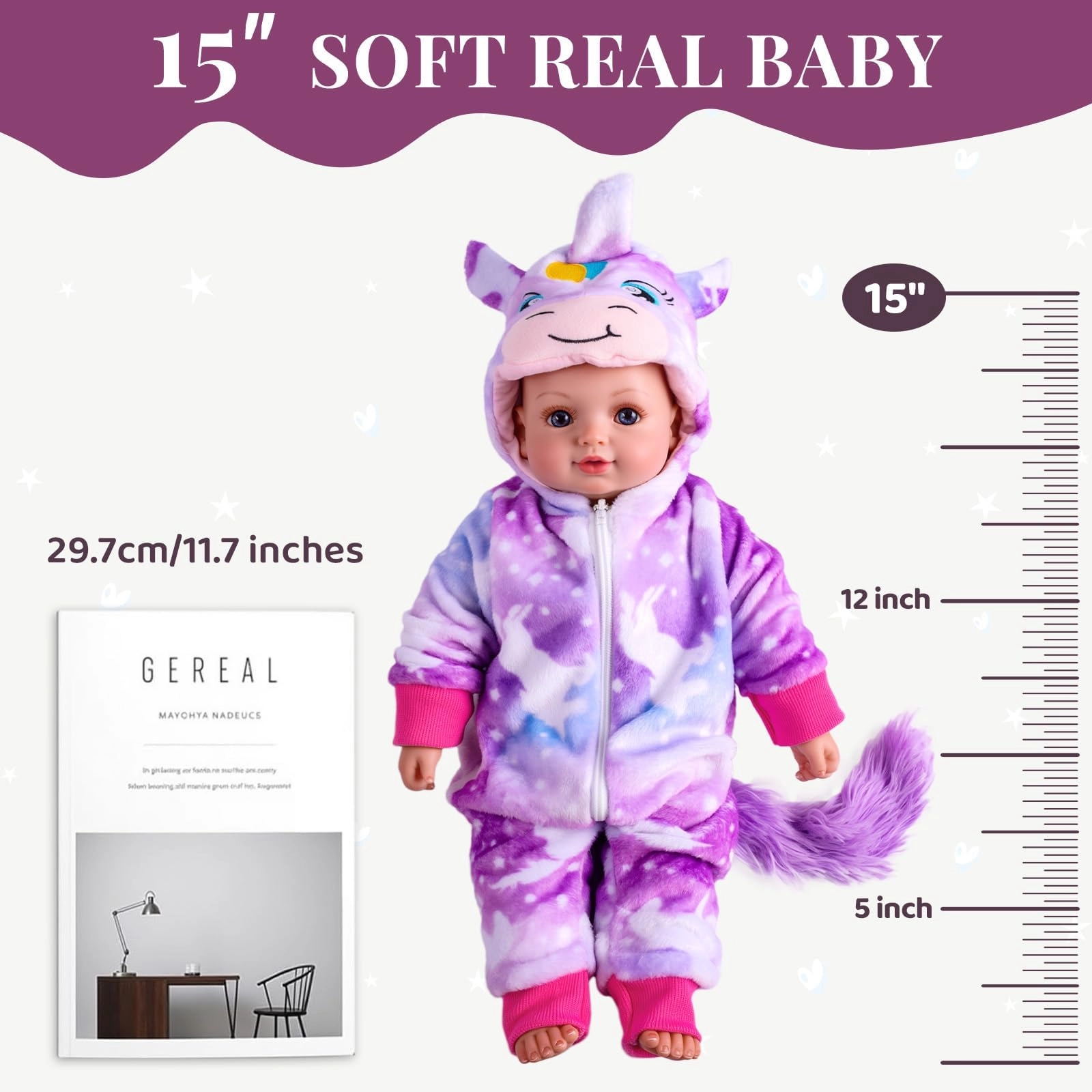 Soft Doll - 15-Inch Vinyl Feeding Set Ages 3+
