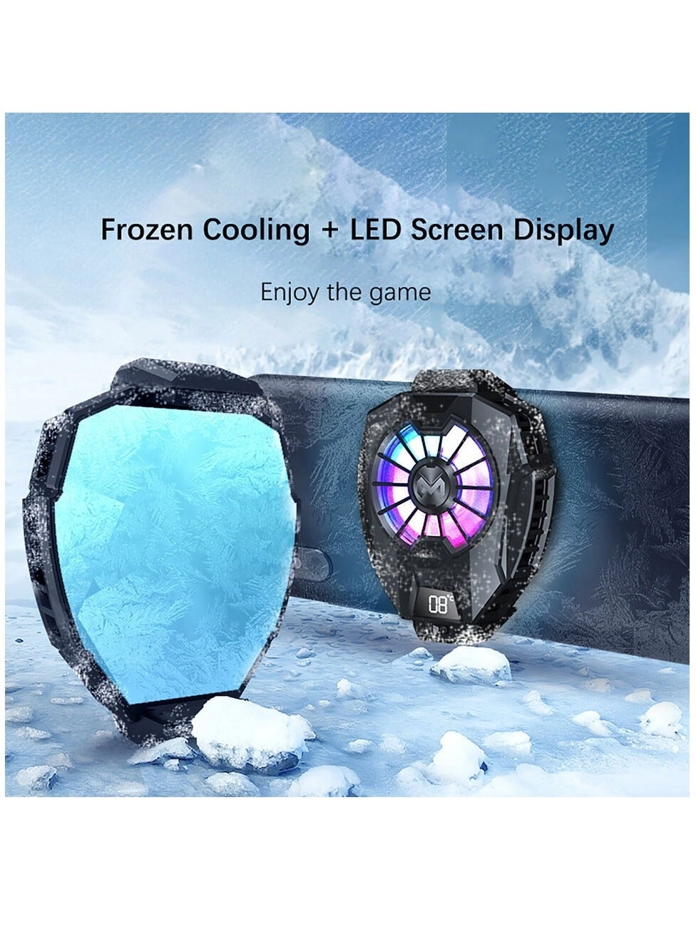 Mobile Phone Cooling Fan - 9-Blade Quiet Fan 65-85mm