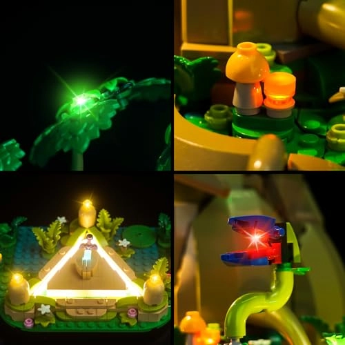 LED Light Set Compatible with LEGO Great Deku Tree 77092 - Copper