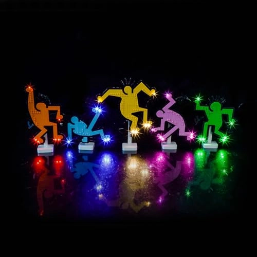 Light Kit for LEGO Keith Haring Dancing Figures 31216 - Copper Line