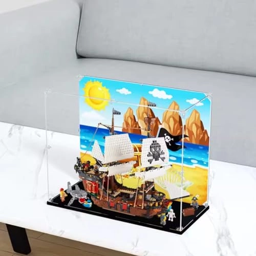Figures Display Box for LEGO 31109 - 50x25x40cm Acrylic Dustproof Transparent