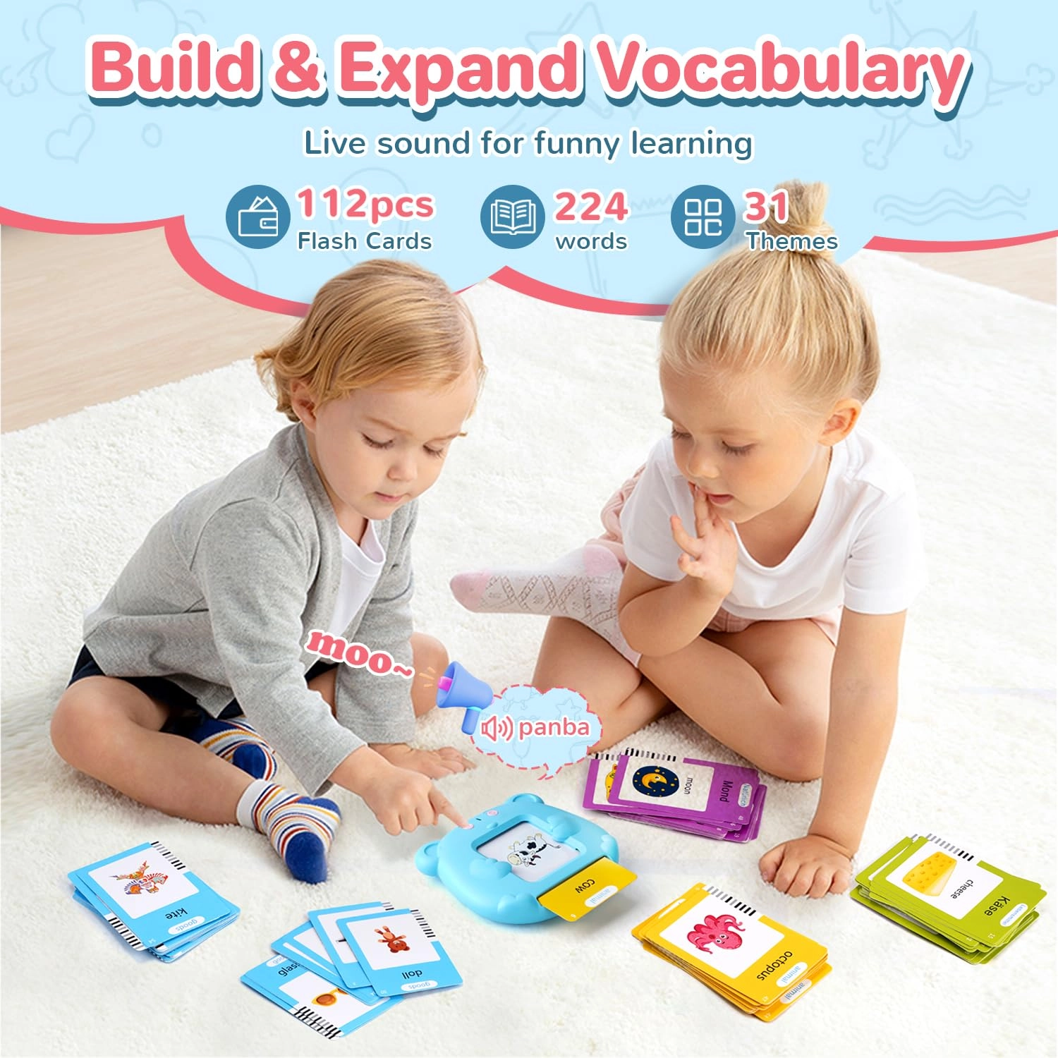 Talking Flash Card - 3+ 1 pieces