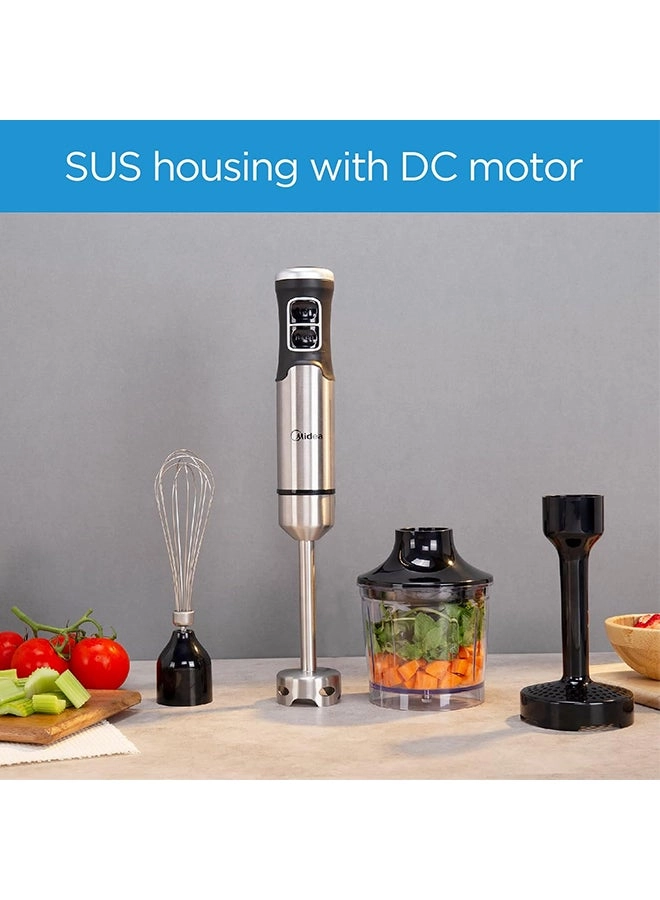MJ-BH1001W - Hand Blender with Chopper Bowl and Whisk Attachments