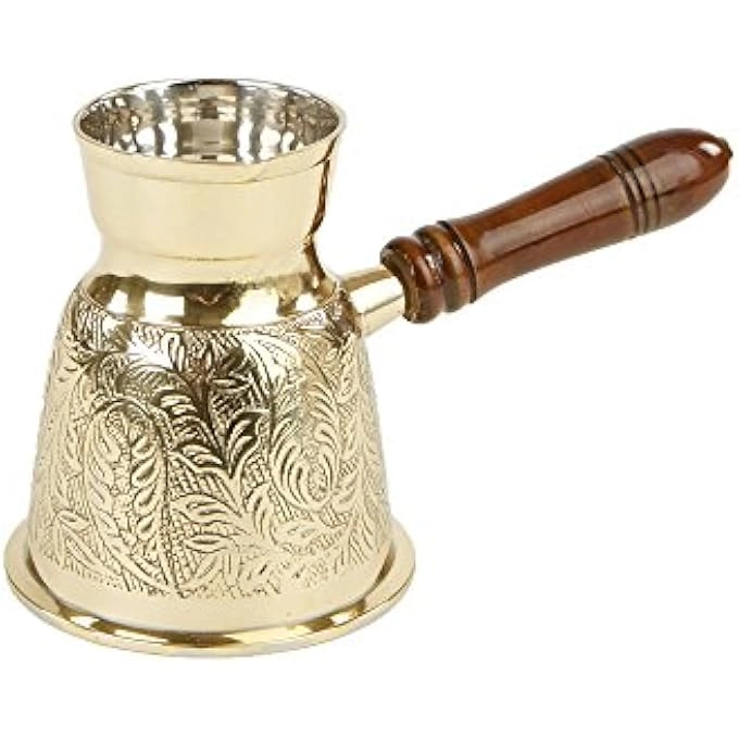 Mind Reader Brass Coffee Pot