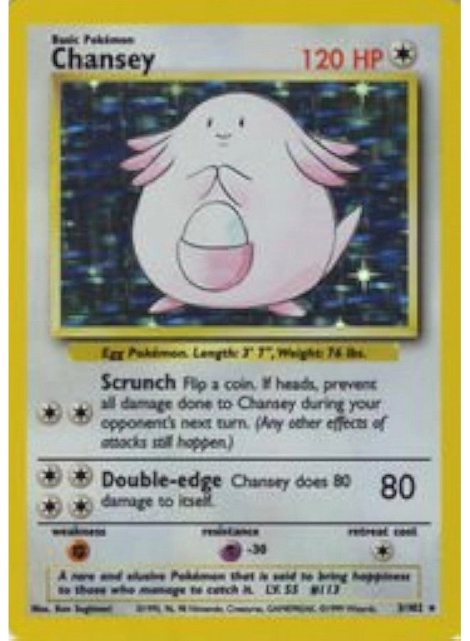 Pokémon Chansey (3/102) - Base Set Holo