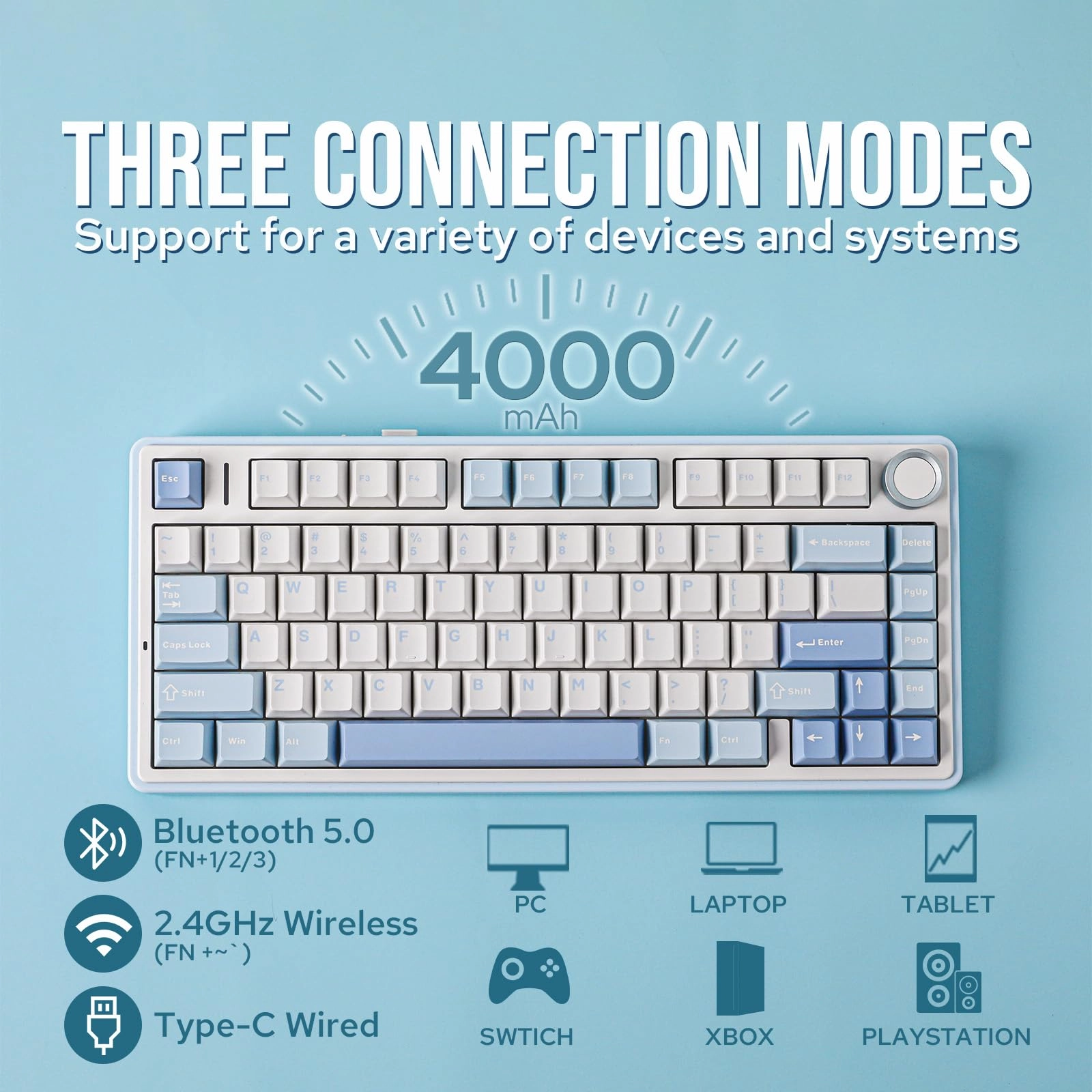 Aula F75 - QWERTY Wired/Wireless