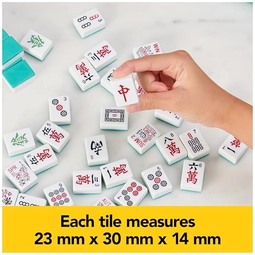 Legacy Deluxe Mahjong - Two-Tone Tiles Lined Wood Case