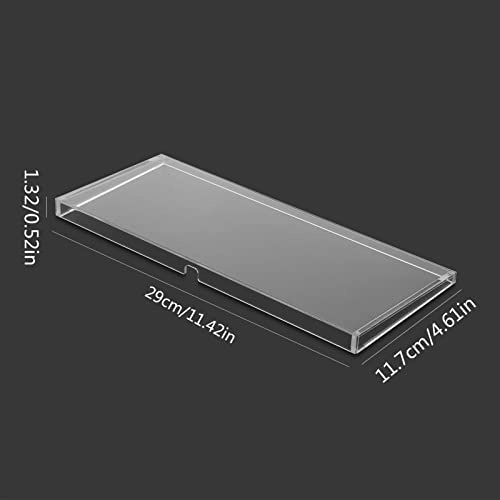 Computer Keyboard Dust Cover - Waterproof Transparent Acrylic Tilted
