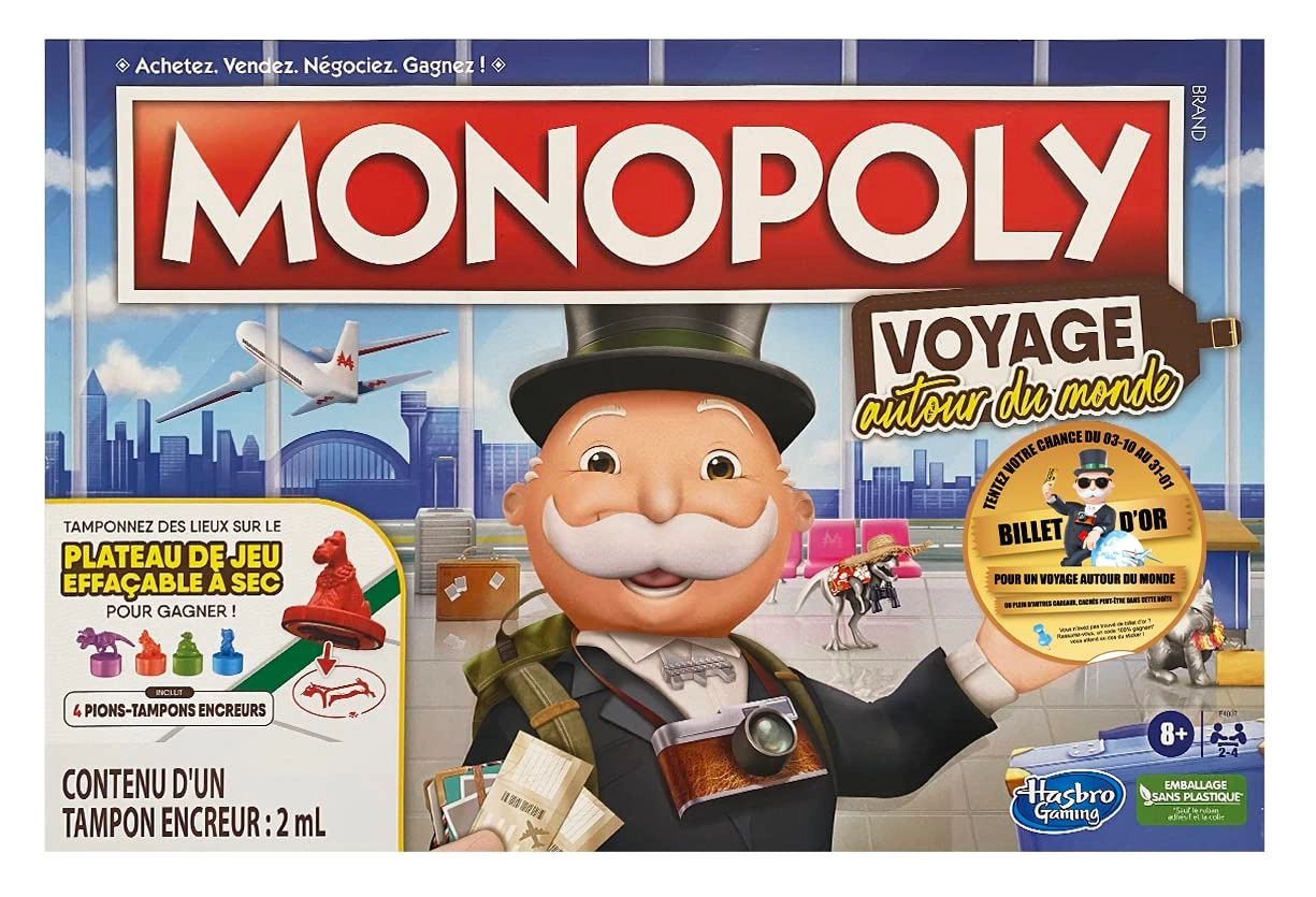 Hasbro Monopoly: World Tour - Token Stampers Dry-Erase Gameboard Bundle