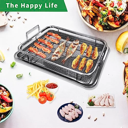 Air Fryer Basket - Stainless Steel 2 Set