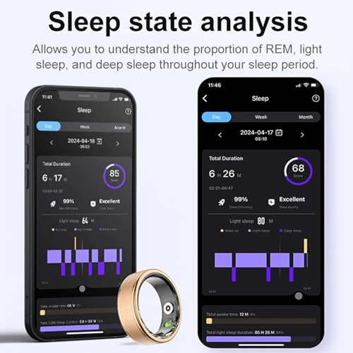 Smart Ring - Heart rate monitor Blood oxygen saturation Sleep Monitoring