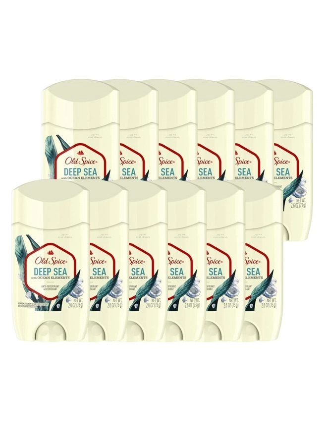 Old Spice Invisible Solid Antiperspirant Deodorant - Deep Sea with Ocean Elements 120 gram