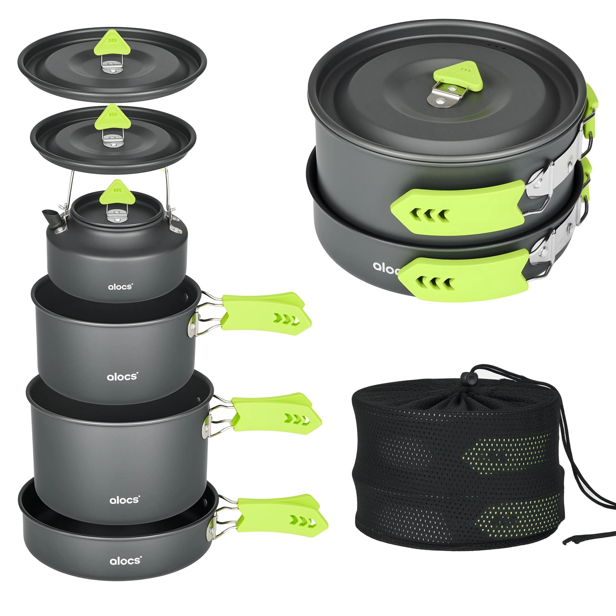 Camping Cookware set - 1.7L 3L 0.8L
