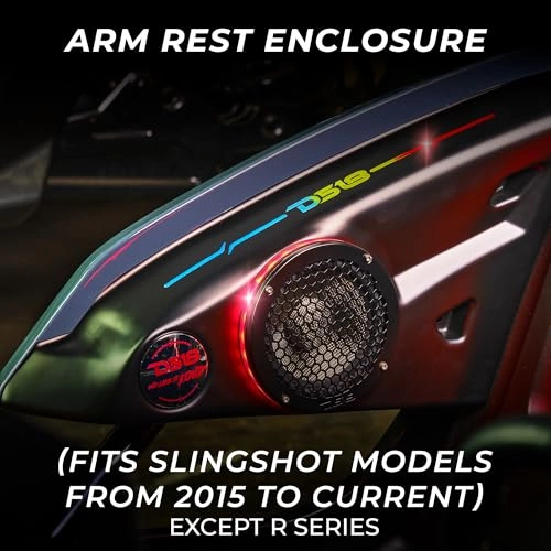 SLG-AR6V2 - Arm Rest Enclosure Digital LED Lights Fits 2x 6.5" Speakers