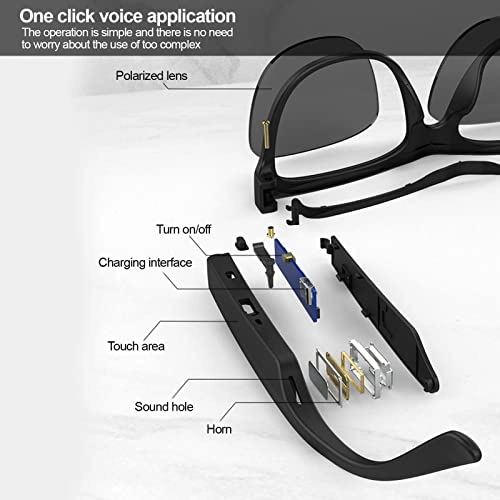 Audio Sunglasses - Bluetooth 5.0 Low Latency Audio Built In Microphone