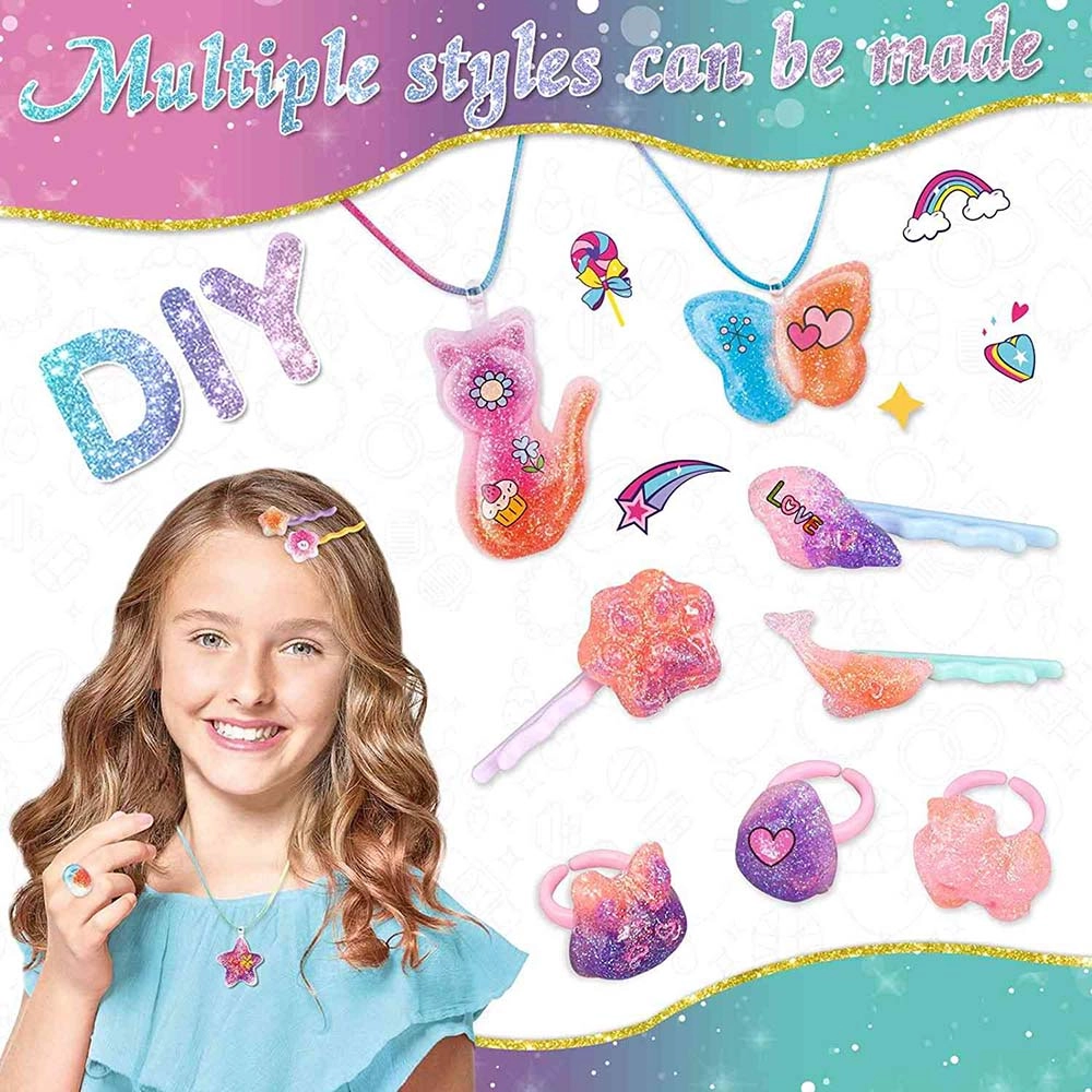 Jelly Jewellery Craft Kit - 27pcs DIY Kids