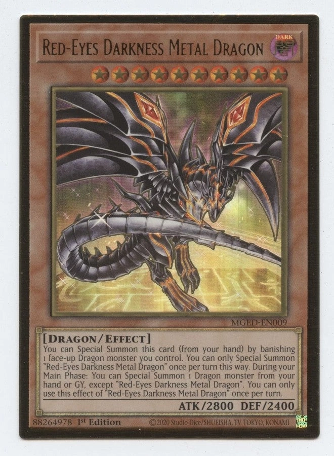 Yu-Gi-Oh! Red-Eyes Darkness Metal Dragon MGED-EN009 - 1st Edition