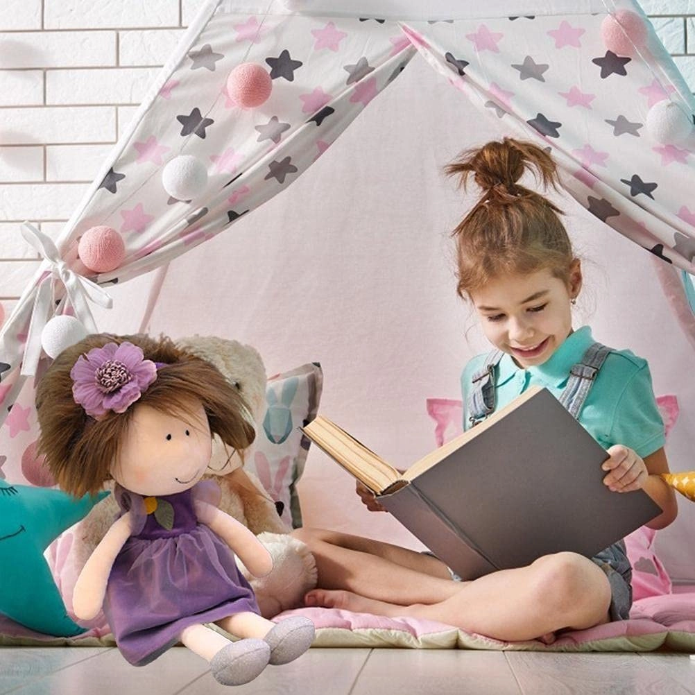 Plyisty Rag Doll - 35cm Purple Handmade