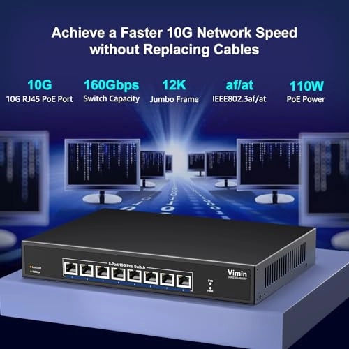 8x10G PoE(Unmanaged) 8-ports