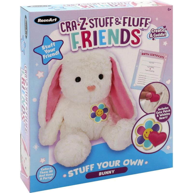 Cra-Z-Art Bunny Fluffy Friends - Plush Toy Fabric/Plastic