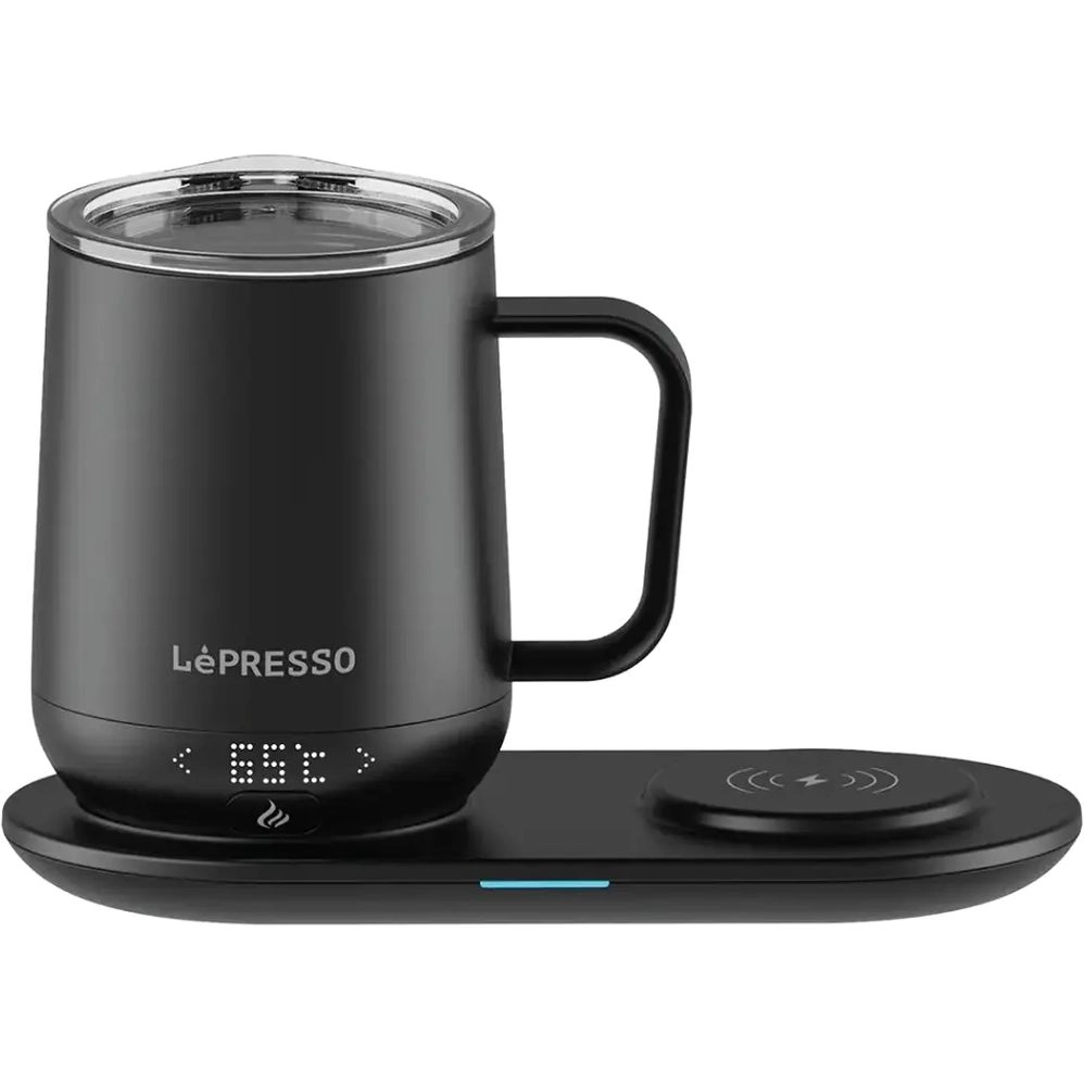 LePresso Stainless Steel Smart Heating Mug - 355ml