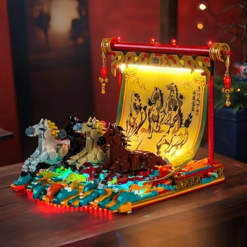 Light Kit - Compatible with LEGO 80119 Galloping Horse Canvas RC Version