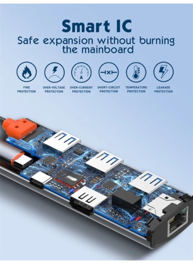 USB-C Docking Station - 100W PD 4K HDMI Gigabit Ethernet
