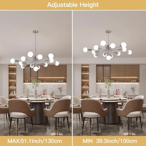 Sputnik Pendant Chandelier - 100cm to 130cm