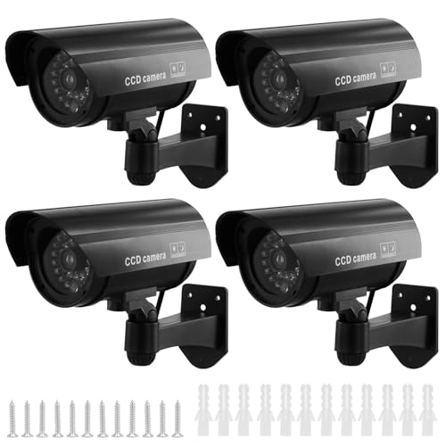 4 Pack Dummy Security Cameras - Outdoor