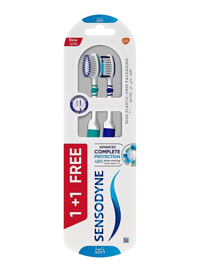 Sensodyne Soft Toothbrush Complete Protection - 2-Piece Pack Multicolour