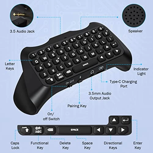 RGB Backlight Keyboard - Bluetooth PS5
