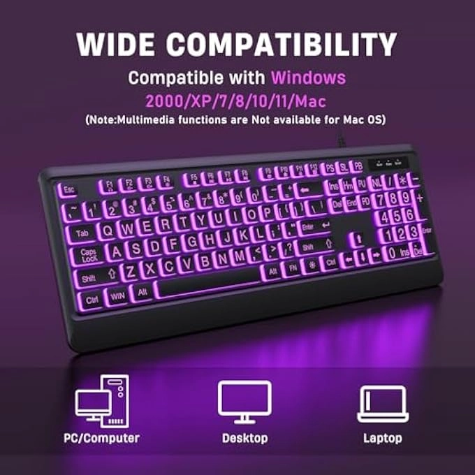 Backlit Keyboard - Wired