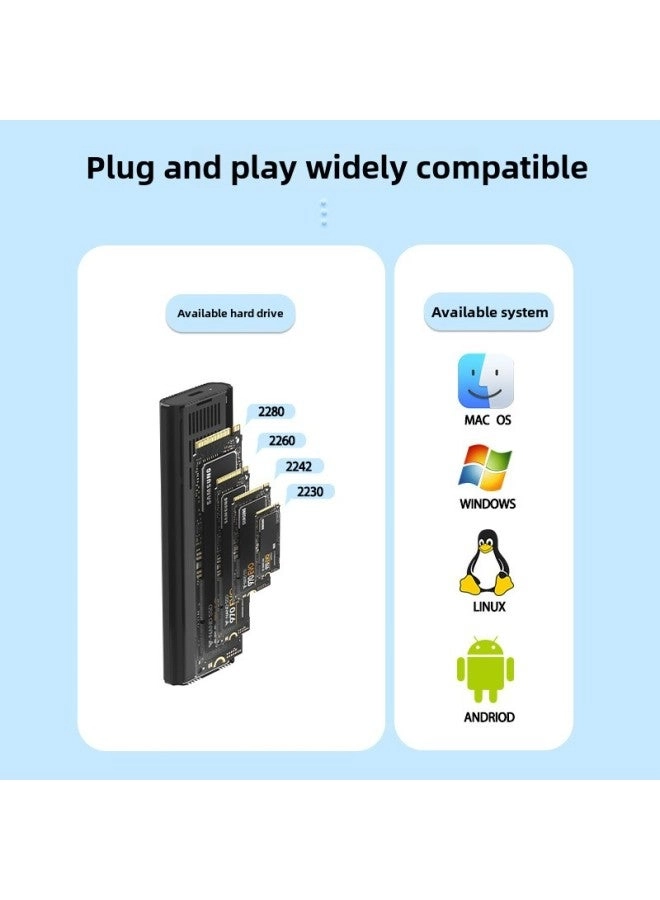 Mobile Hard Disk Box - 2.5-inch Type-c 6Gbps