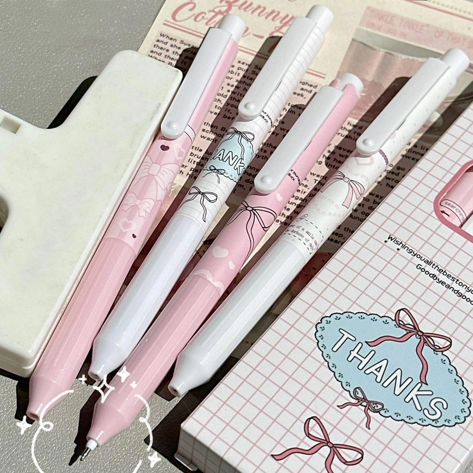 Cute Gel Pen - 4Pcs 0.5mm