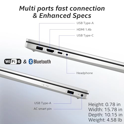 HP Laptop 17 - 17.3'' Ryzen 5-7430U 32GB DDR4 1TB SSD