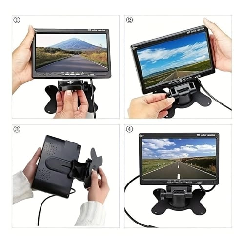 Monitor - 7" HD 800 x 480 + Rear View Camera - 8LED Night Vision