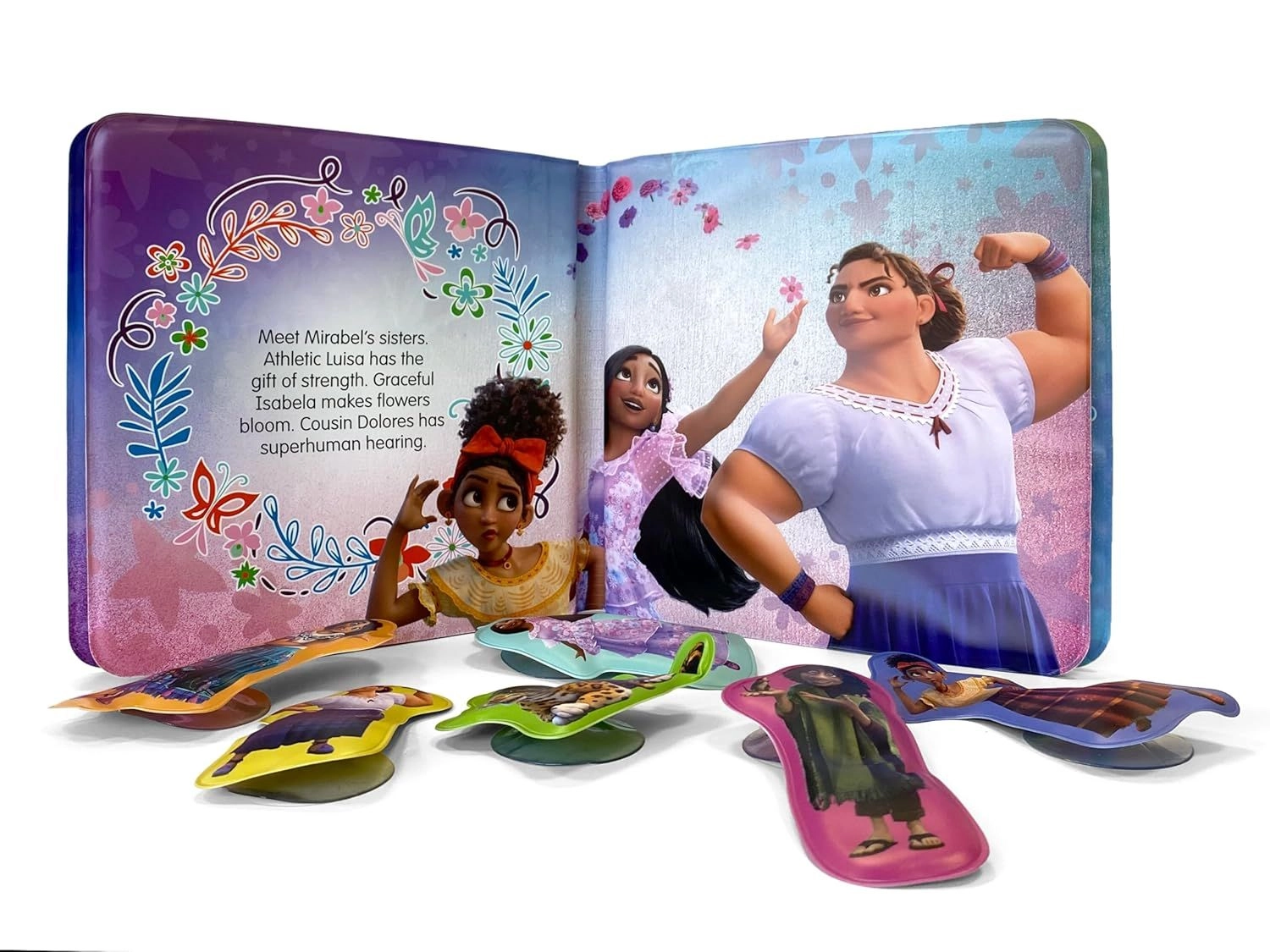 Disney Encanto Bath Time Books - Waterproof 6 Suction Cup Figures