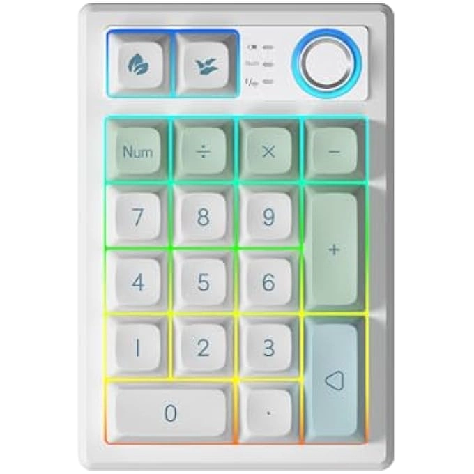Mechanical Numpad - Programmable Wireless 2.4G Bluetooth 5.0 Wired USB-C
