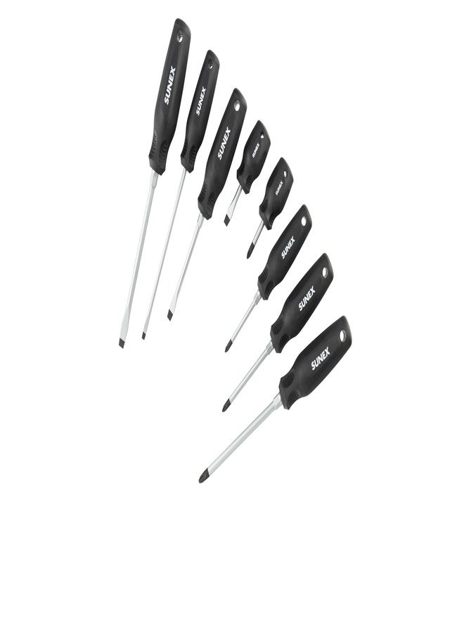 Sunex Tools SXCSDS8 Magnetic Slotted and Phillips Screwdriver Set