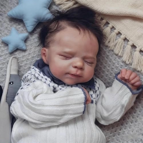 Reborn Baby Doll - 18 Inch Silicone Girl Sleeping Ages 3+
