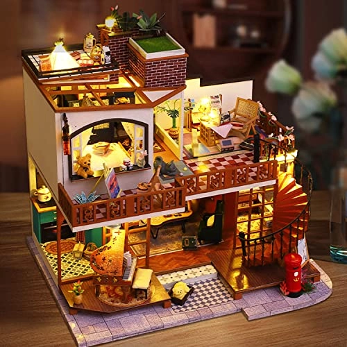 DIY Miniature Dollhouse Kit - Mini 3D Wooden Music Movement