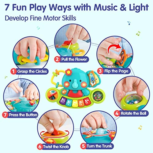 Musical Elephant Keyboard - 6-36 months