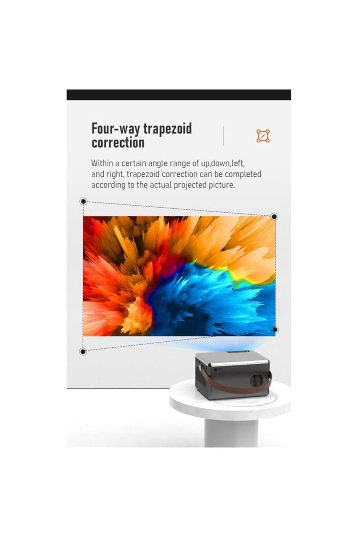 Mini Portable WiFi Projector 4" LCD Full HD