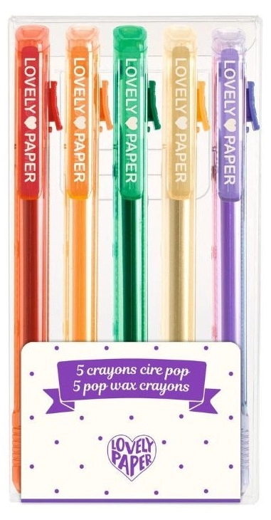 Djeco Pop Crayons - 5 Pcs