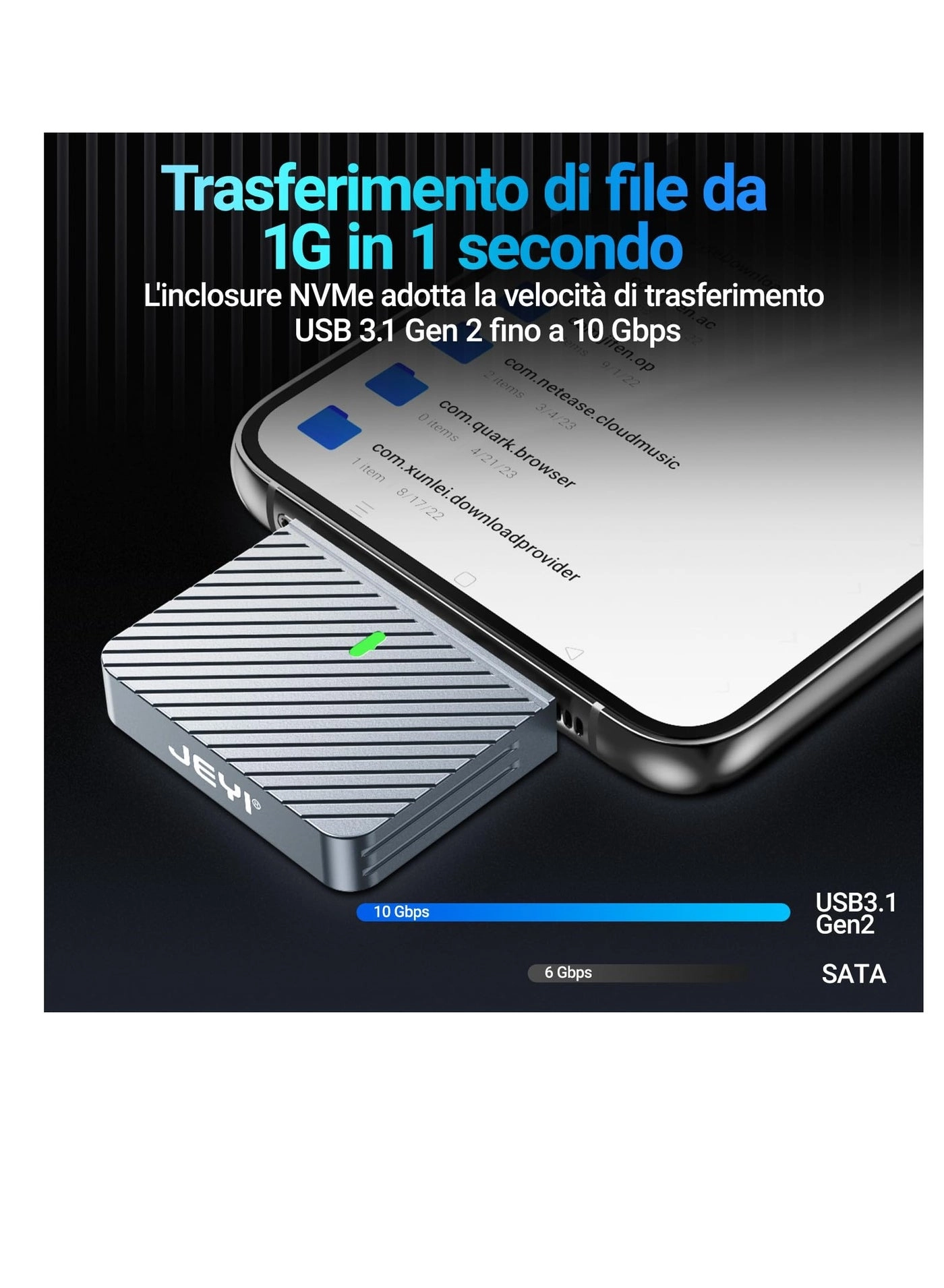 2230 M.2 NVMe Enclosure - USB-C 10Gbps