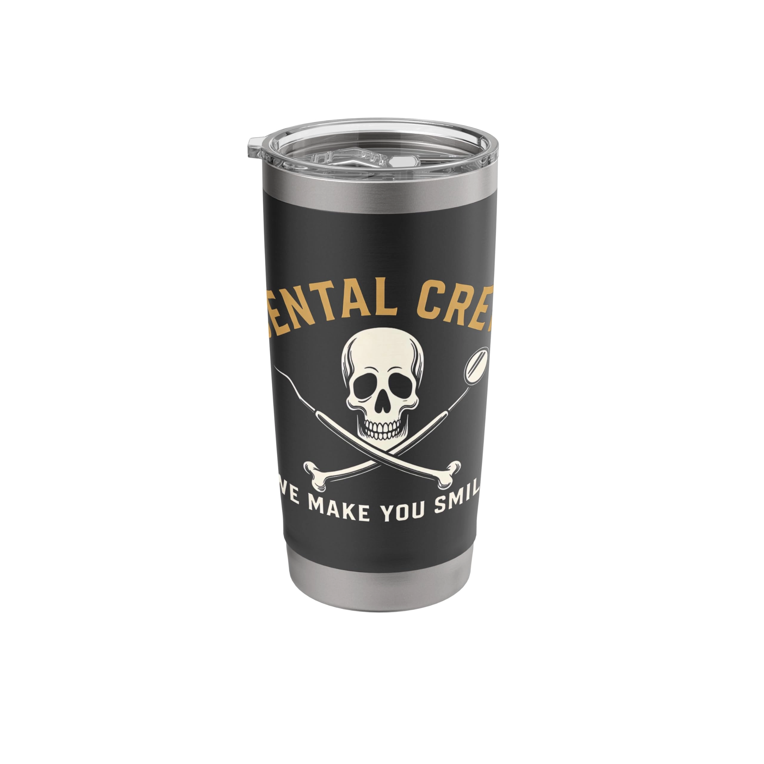 Merch By Amazon Stainless Steel Dental Crew We Make You Smile Insulated Tumbler - 591ml