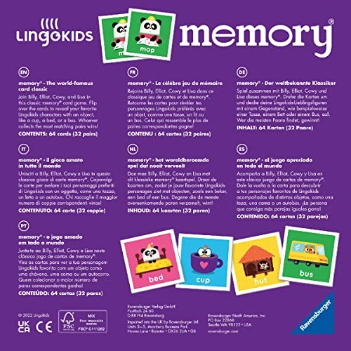 Lingokids Memory Game - 3 years and up 64 pieces