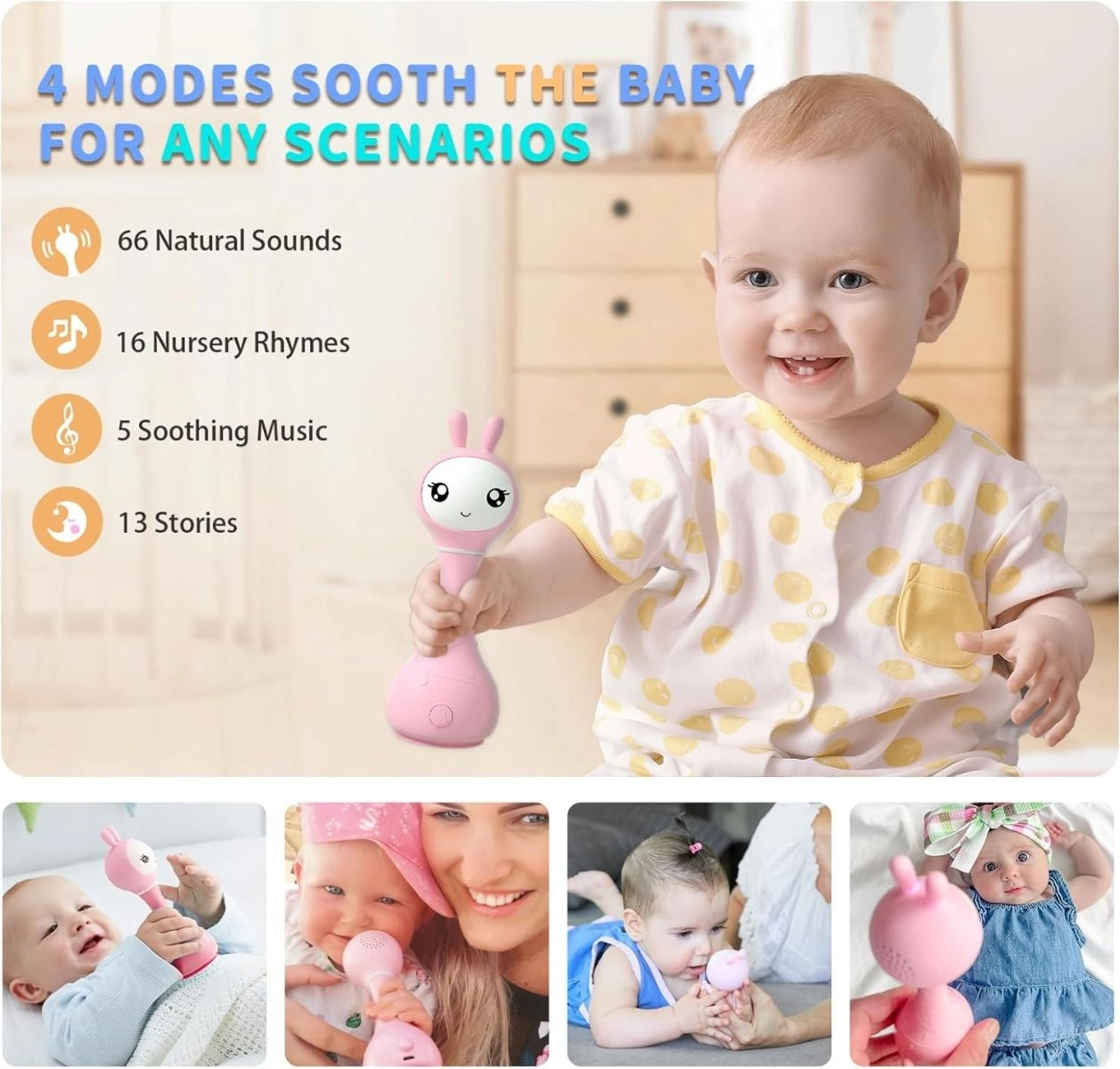 Smarty Shake And Tell Rattle - 0 Months