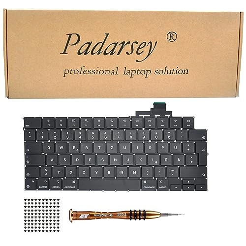 German QWERTZ Keyboard + Keyboard Screws + Screwdriver - DE Wired